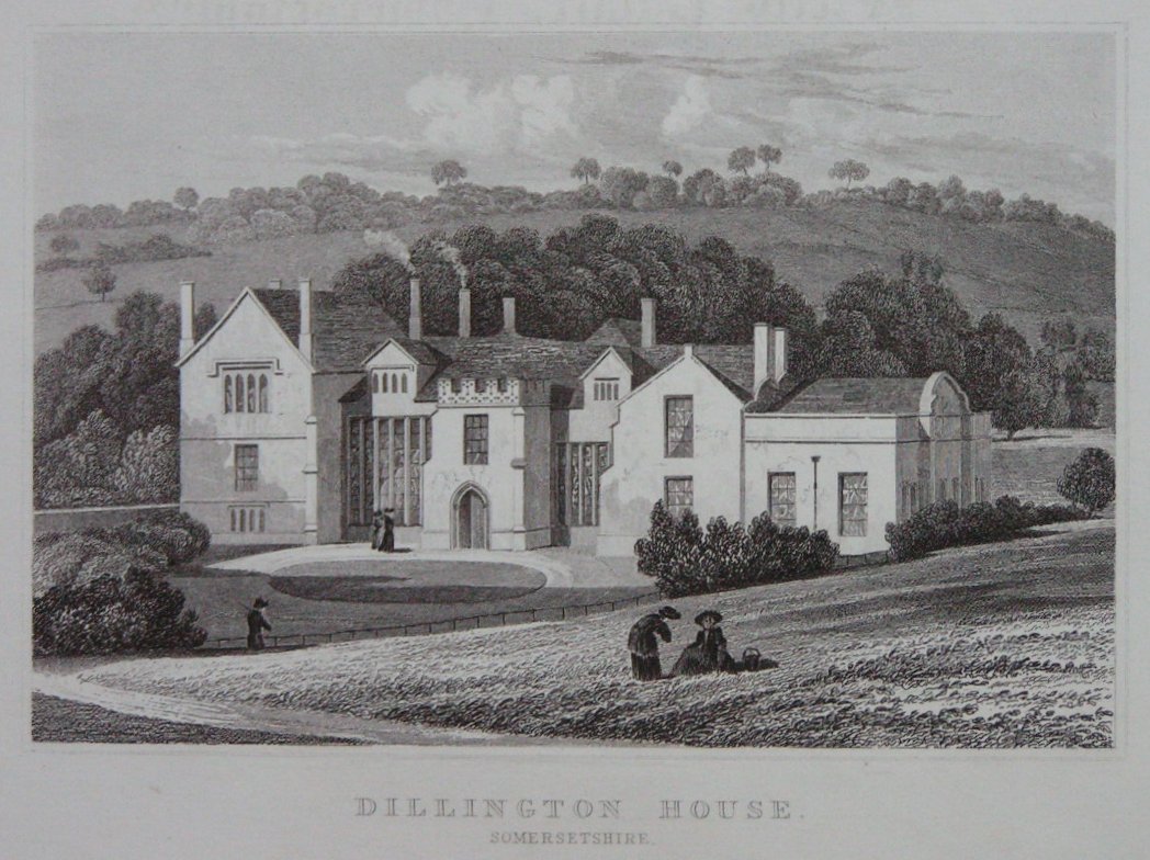 Print - Dillington House, Somersetshire - Watkins